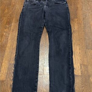 J. Crew Men's Dark Black Straight 770 Stretch Jeans